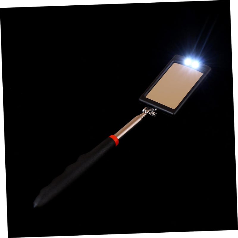 STOBAZA مرآة تفتيش مضيئة بتقنية LED قابلة للتمديد بتصميم مرن دوار لفحص أسفل السيارات - Image 1